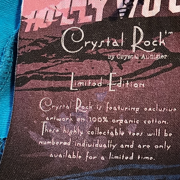 Crystal Rock by Christian Audigier Zip Hoodie S Blue Pink Y2K Limited Edition - Picture 14 of 15